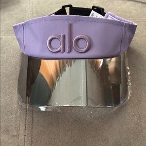 Alo Lavender Visor with Iridescent Brim